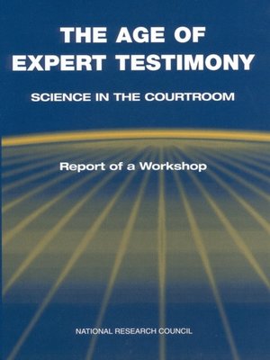 cover image of The Age of Expert Testimony